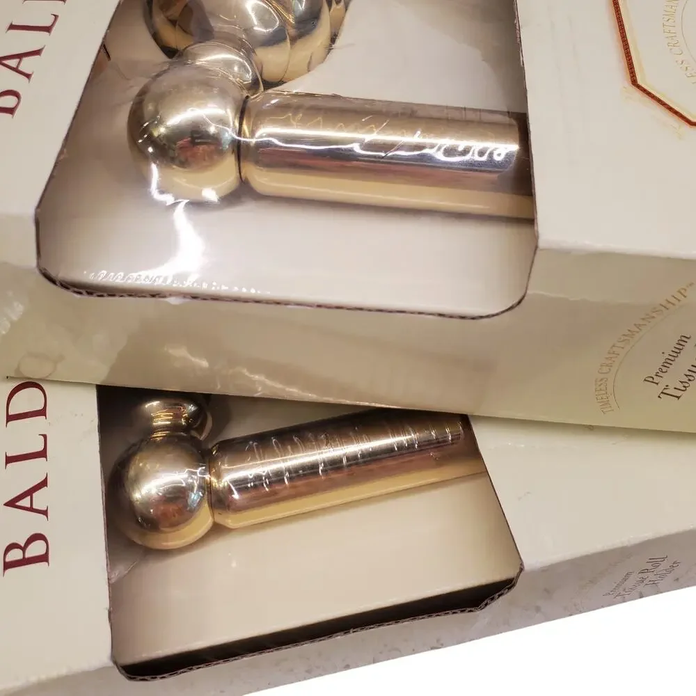 Baldwin Toilet Paper Roll Holder Solid Polished Brass NEW 2 Pack Laguna 3543-030